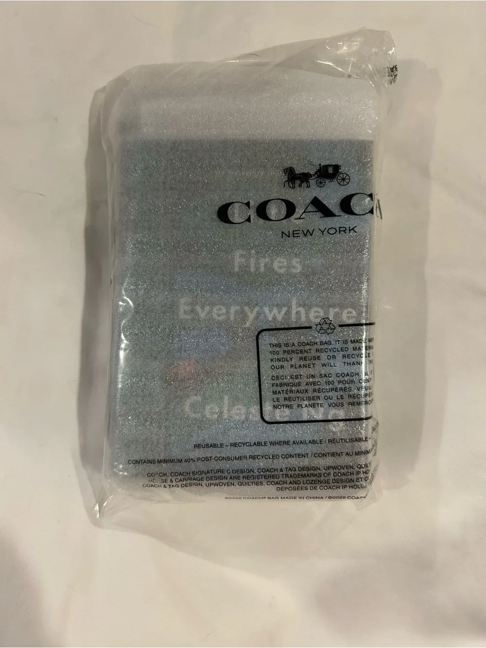 Coach Book Bag Charm—Little Fires Everywhere—NWT - Picture 5 of 7